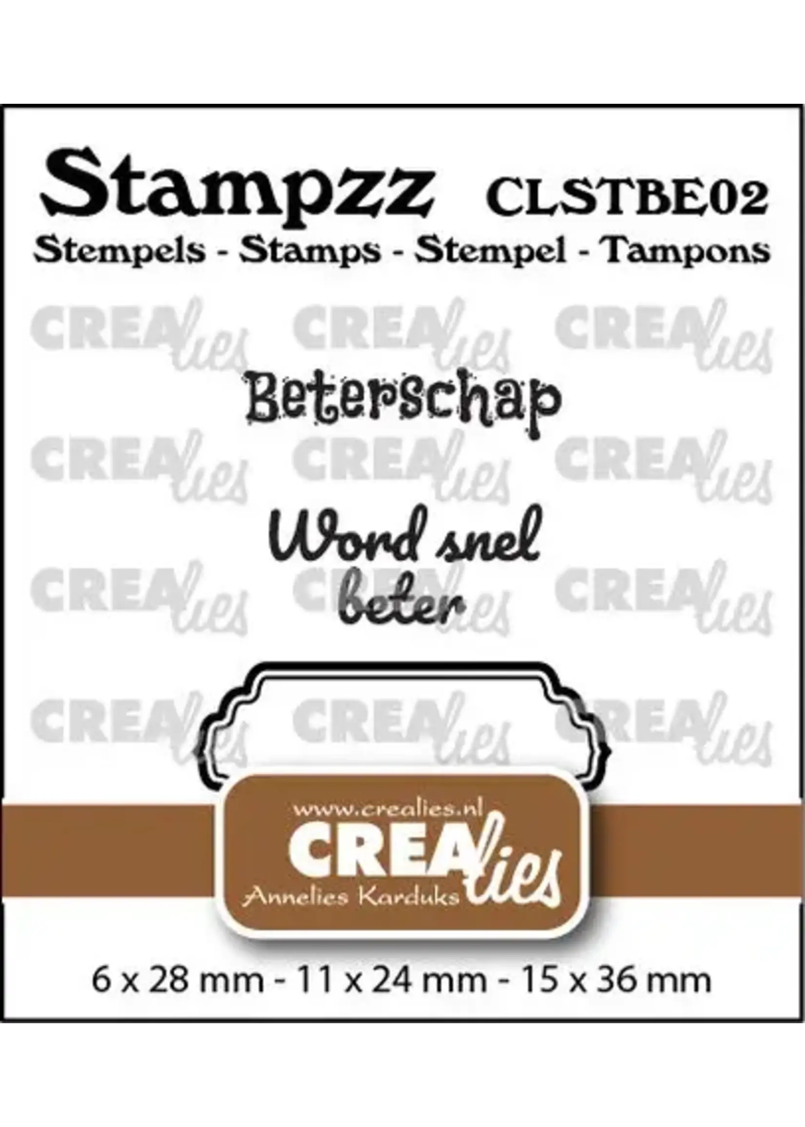 Stampzz Stempel No. 2 Stempelset Beterschap (CLSTBE02)