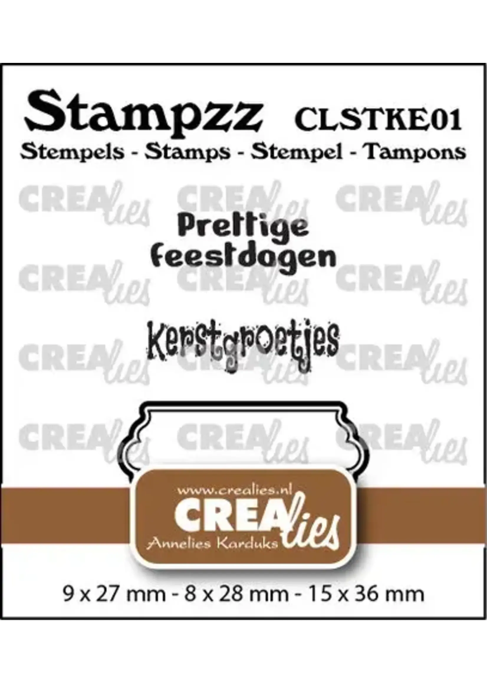 Stampzz Stempel No. 1 Stempelset Kerst (CLSTKE01)