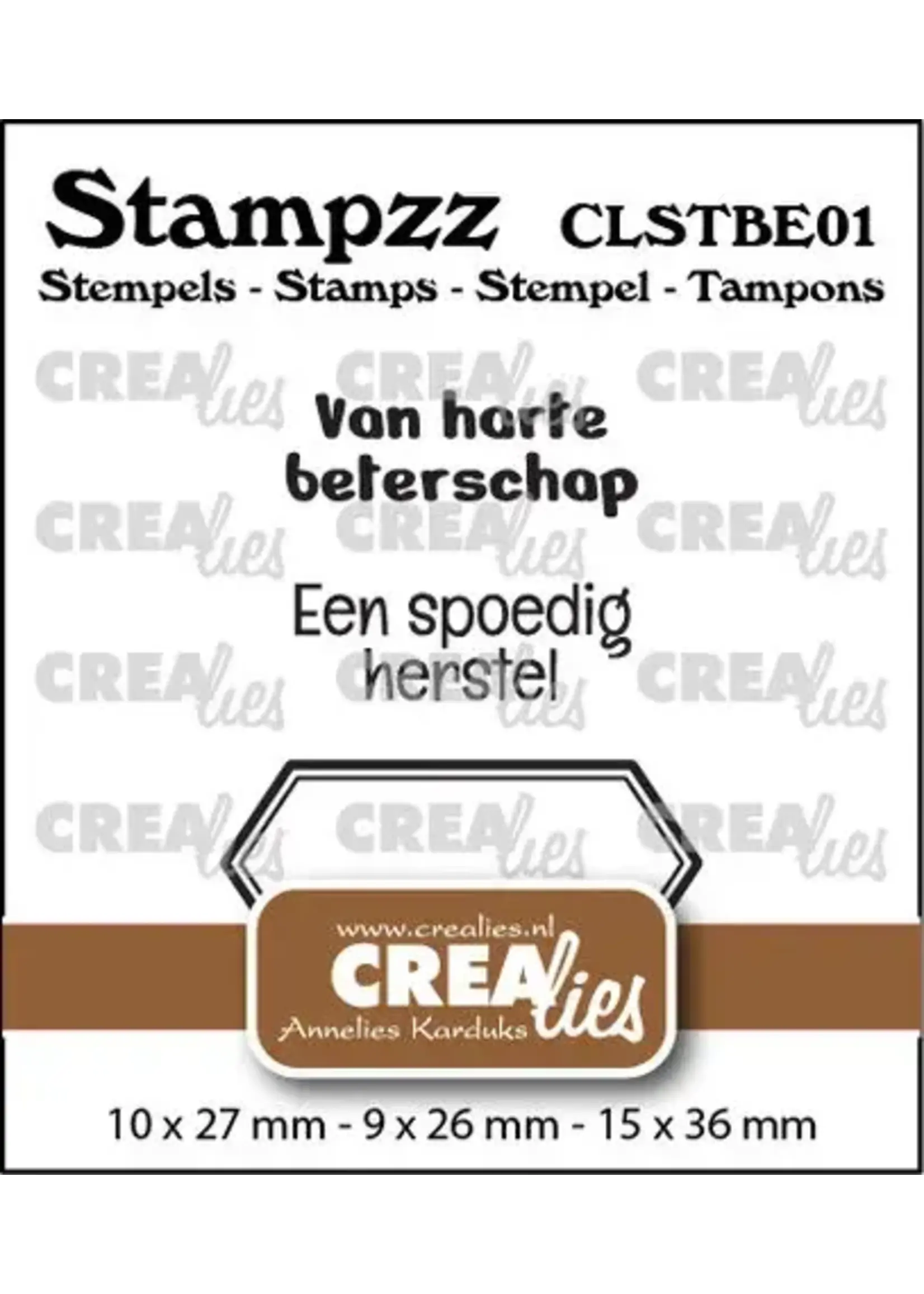 Stampzz Stempel No. 1 Stempelset Beterschap (CLSTBE01)