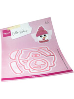 COL1557 - Bagtopper Snowman by Marleen