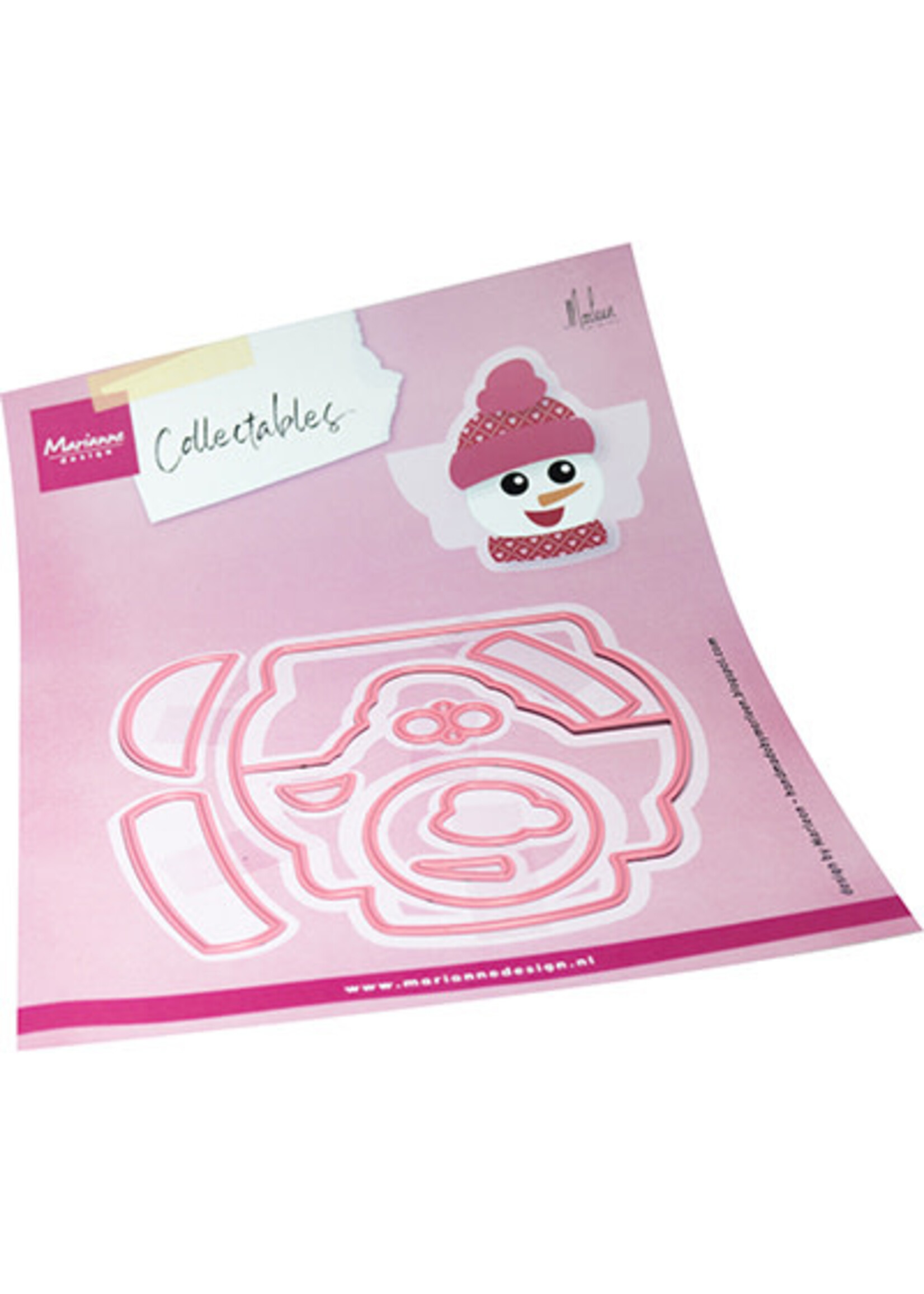 COL1557 - Bagtopper Snowman by Marleen