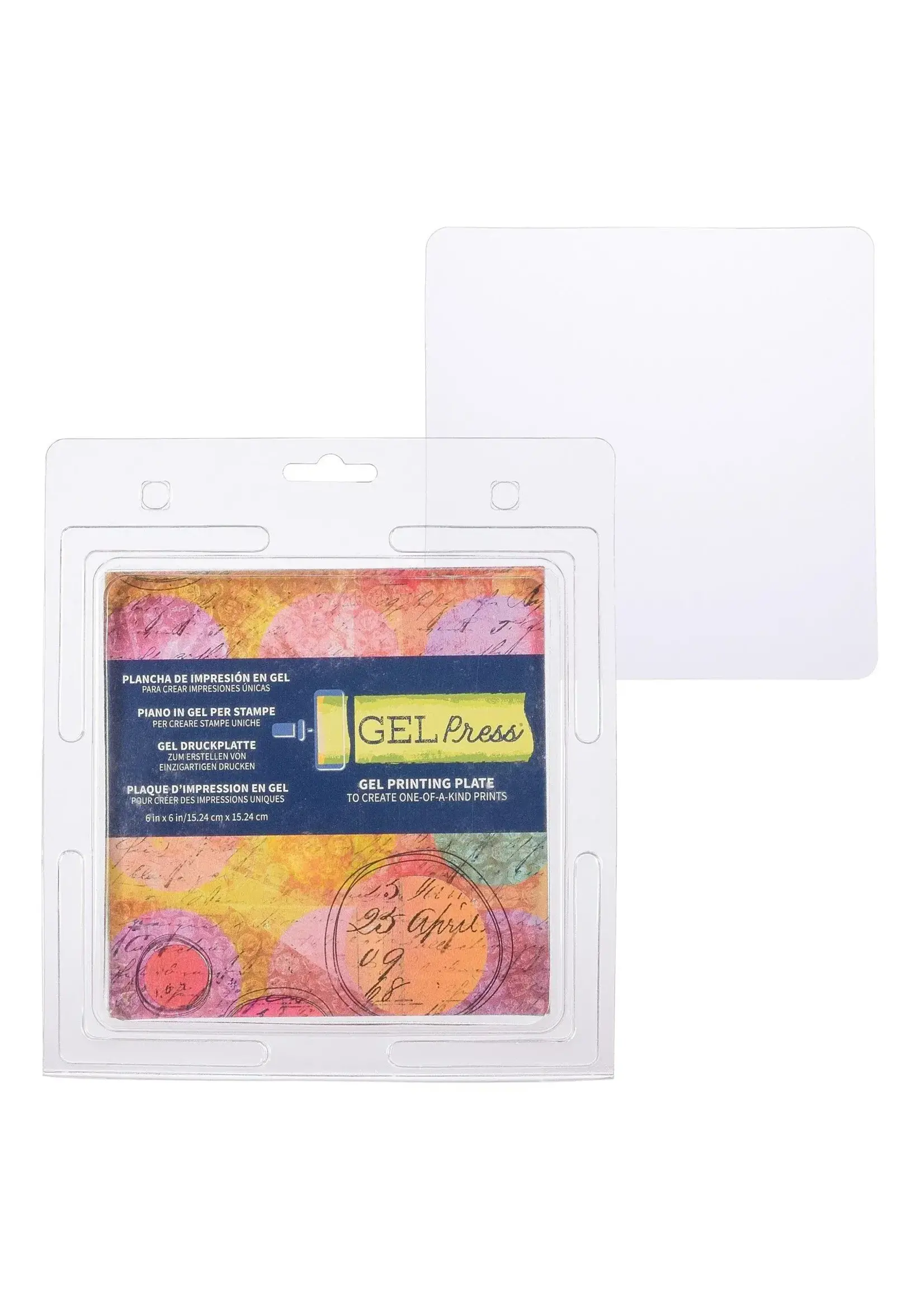 Gel Press • Gel Drukplaat Vierkant 15,24x15,24cm Gel PressGEL10800