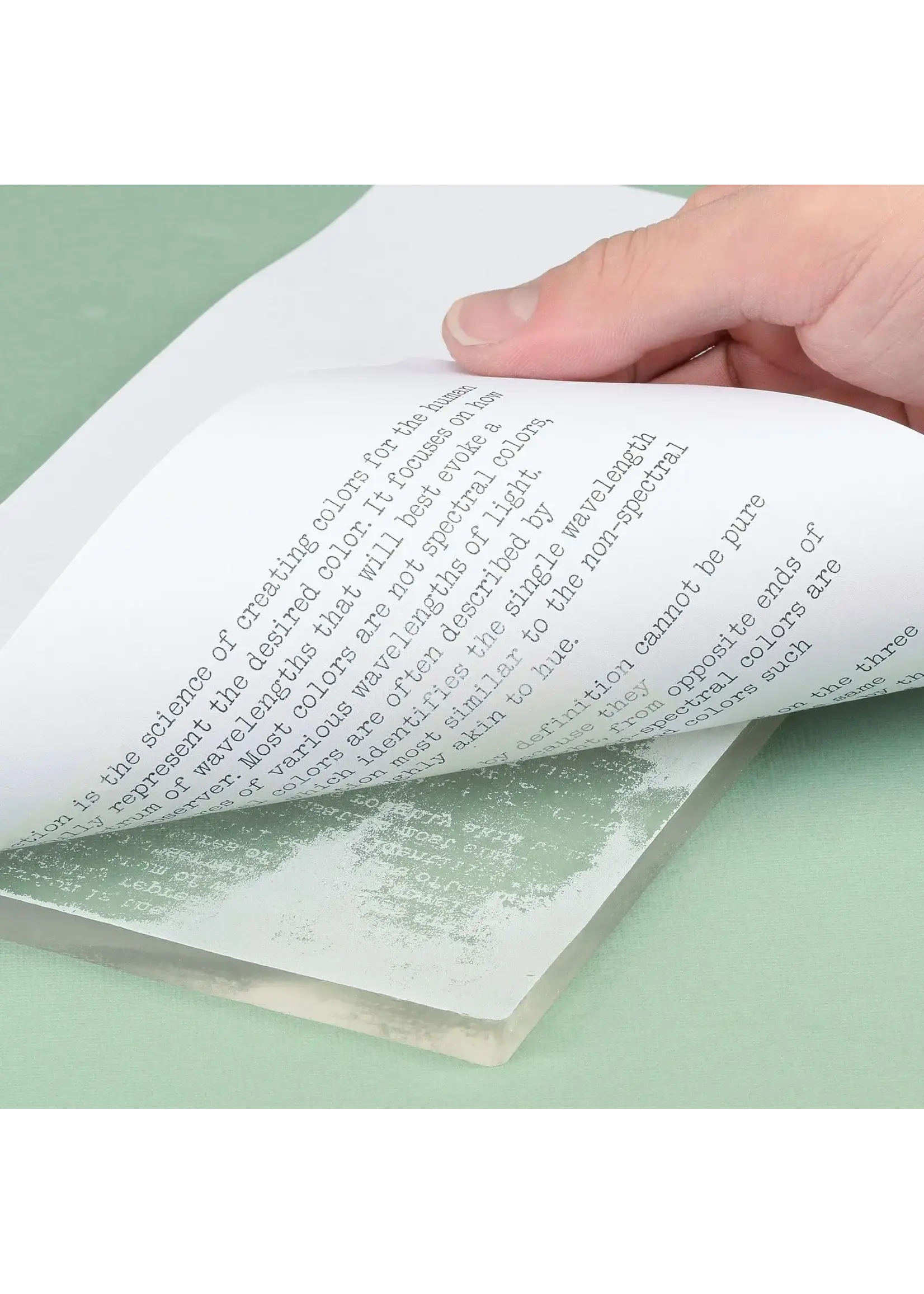 Gel Press • Gel Drukplaat Rechthoek 20,32x25,4cm Gel Press GEL10802