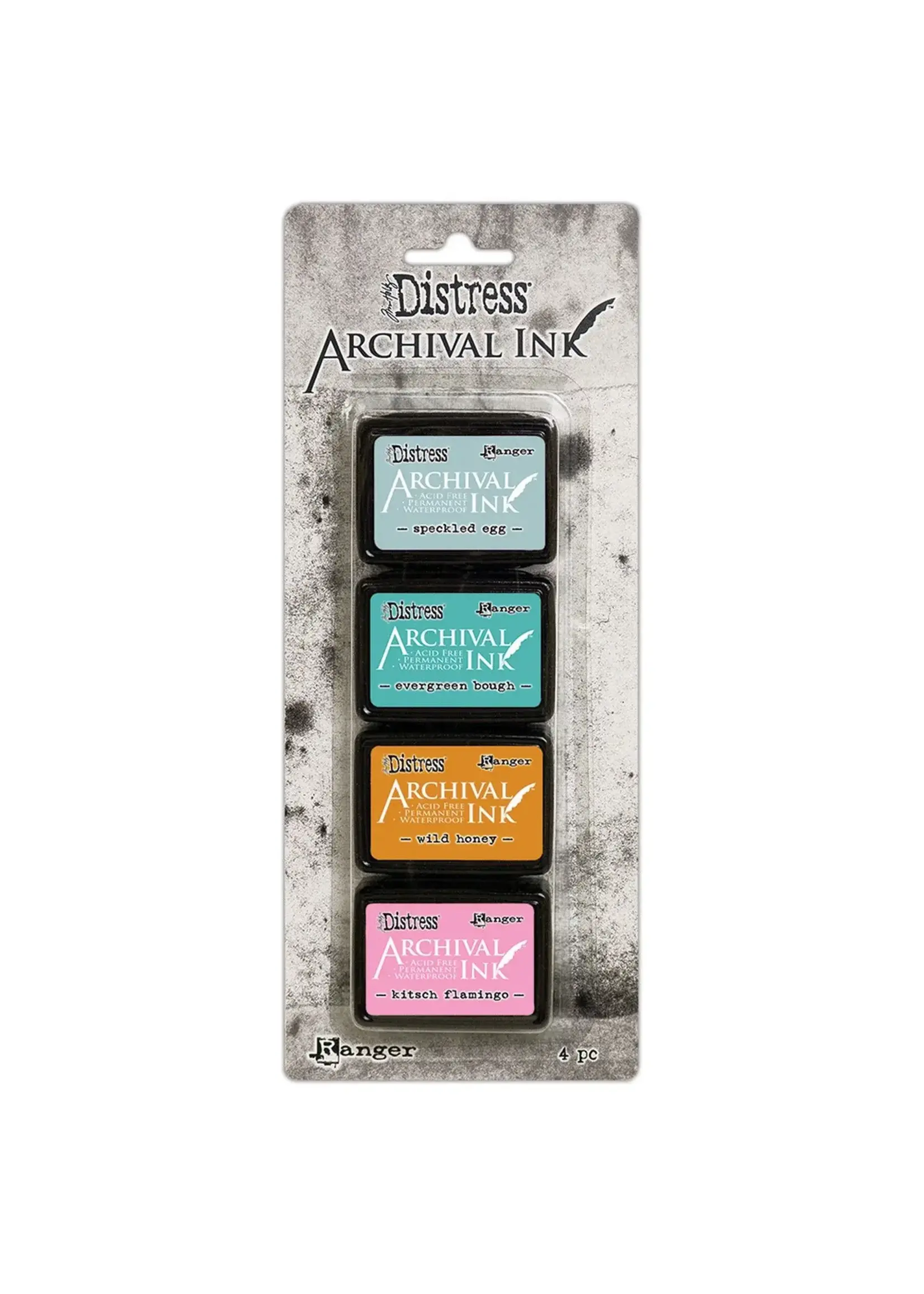 Ranger • Tim Holtz Distress Archival mini ink pad Kit 4 Ranger InkAITK75110