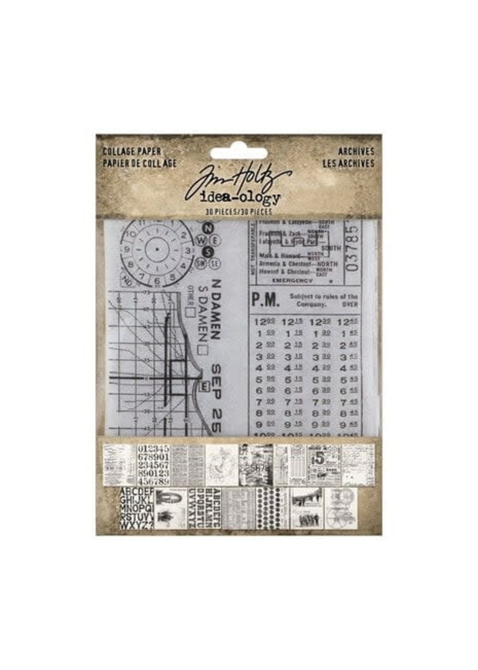 Tim Holtz Collage Paper Archives (TH94366)