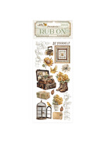 Rub-on cm 10,16x21,6 - Golden Harmony koffer en kooi CME-code: DFLRB115