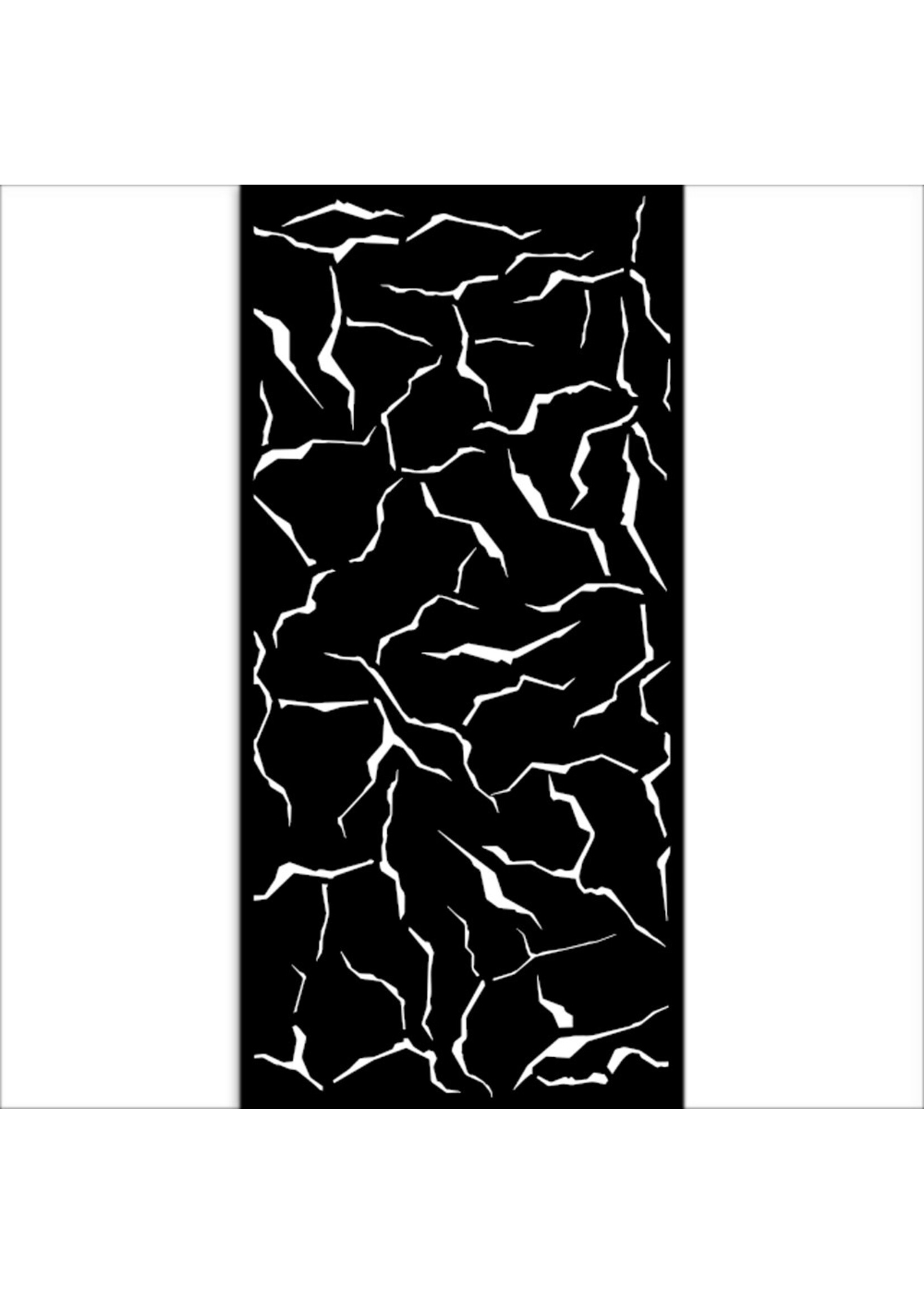 Dik stencil cm 12X25 - Golden Harmony craquelé CME-code: KSTDL101