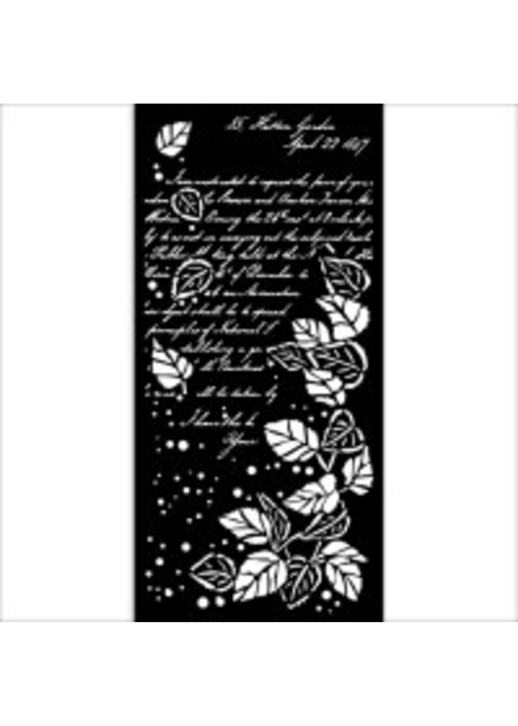 Dik stencil cm 12X25 - Golden Harmony letter CME-code: KSTDL102