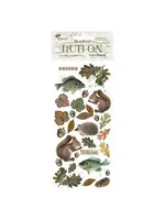 Forest Rub-On 4x8,5 Inch Leaves and Animals (DFLRB117)