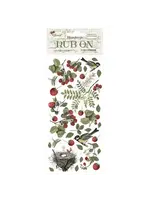 Forest Rub-On 4x8,5 Inch Bird and Nest (DFLRB116)