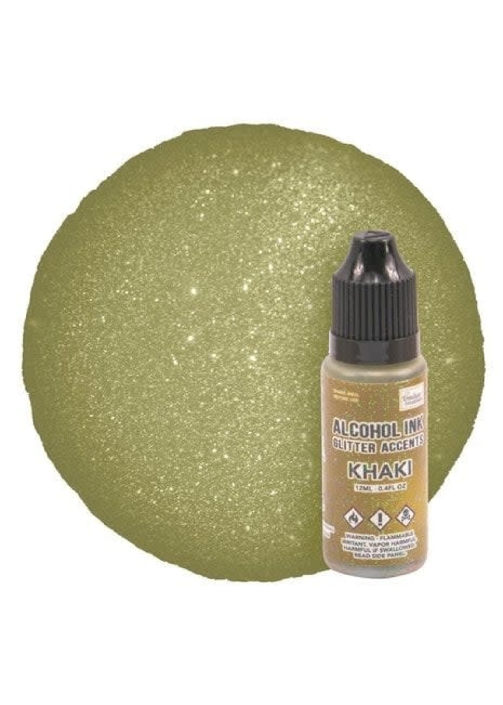 Alcohol Ink Glitter Accents Khaki 12ml (CO728350)