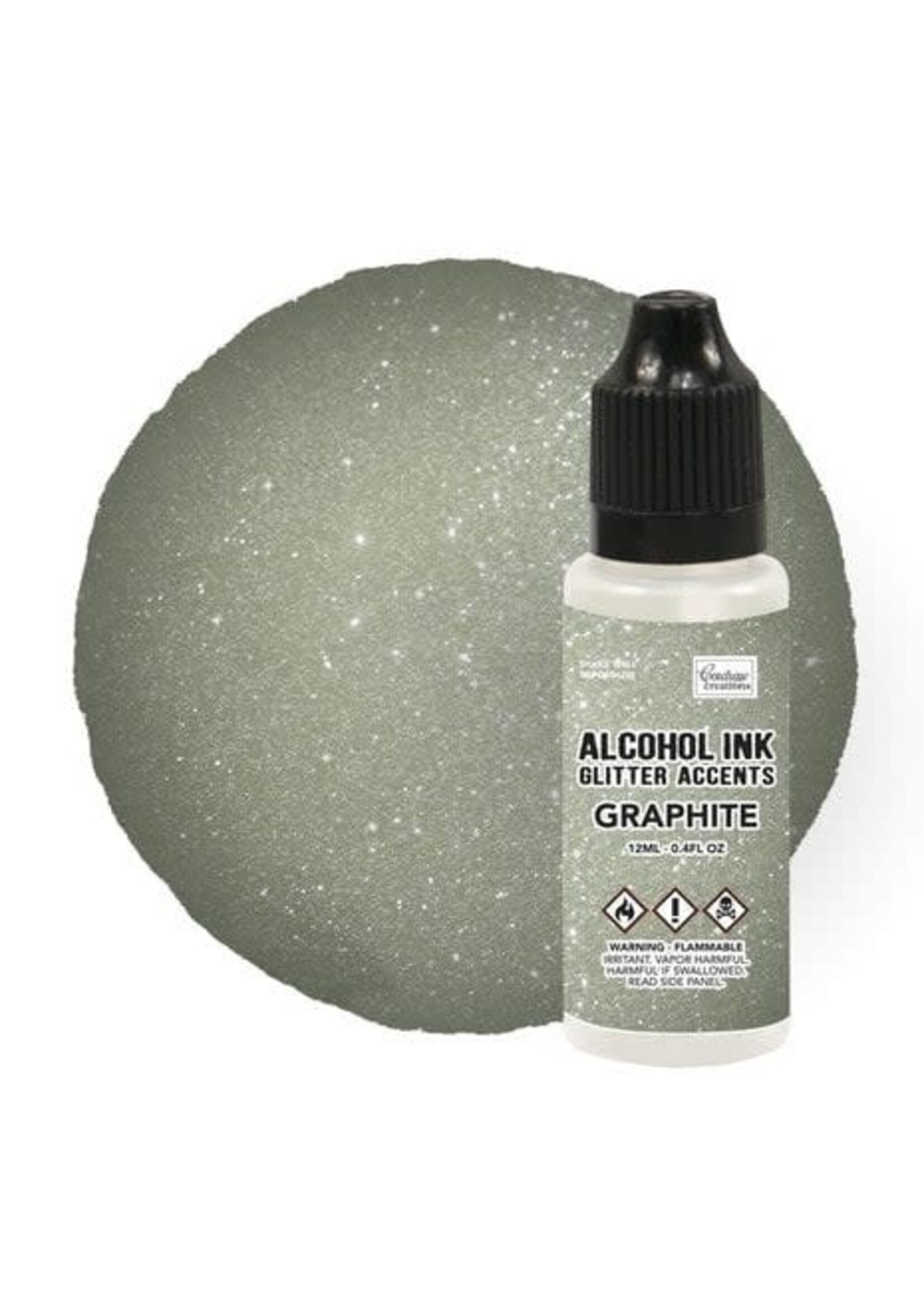 Alcohol Ink Glitter Accents Graphite 12ml (CO727665)