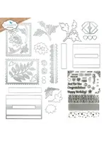 Card Maker Special Kit - Elizabeth Craft Designs      2180 - Largest Die Size: 5.3" x 4.1" (13.5 x 10.4 cm) - 28 Dies CS377 Stamp Set Size: A5 - 6” x 8” or 15.24 cm x 20.32 cm