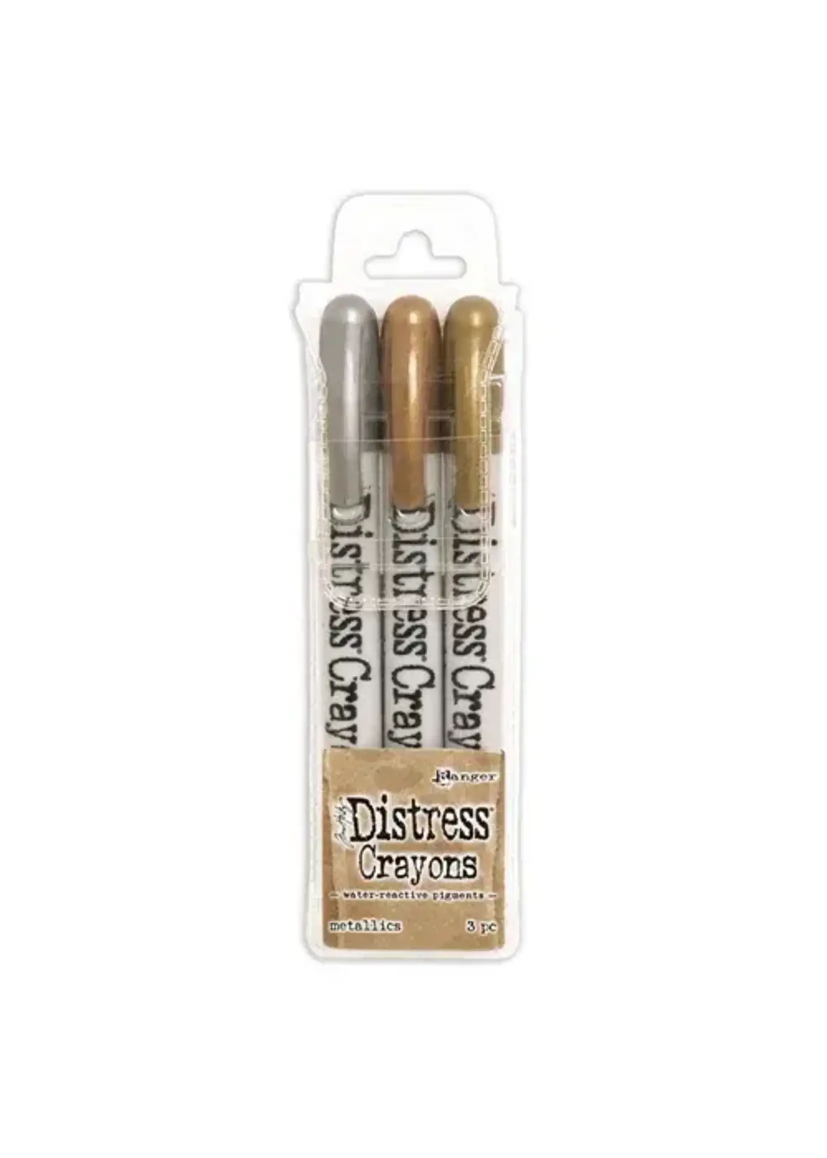 Ranger • Tim Holtz Distress Crayons Set Metallics 3st. Ranger InkTDBK58700