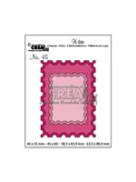 Crealies • Xtra ATC postzegel + kleine postzegel CrealiesCLXTRA45
