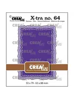 Crealies • X-tra Snijmal ATC Ruwe Randen met Stiksteeklijn CrealiesCLXTRA64