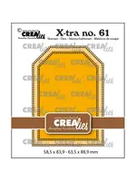 Crealies • Xtra ATC Label met stippenlijn CrealiesCLXTRA61