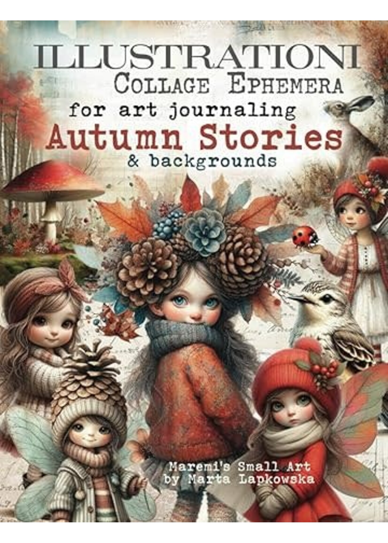 Maremi's Small Art - Illustiationi Collage Pages for Art Journaling - Autumn Stories & Backgrounds