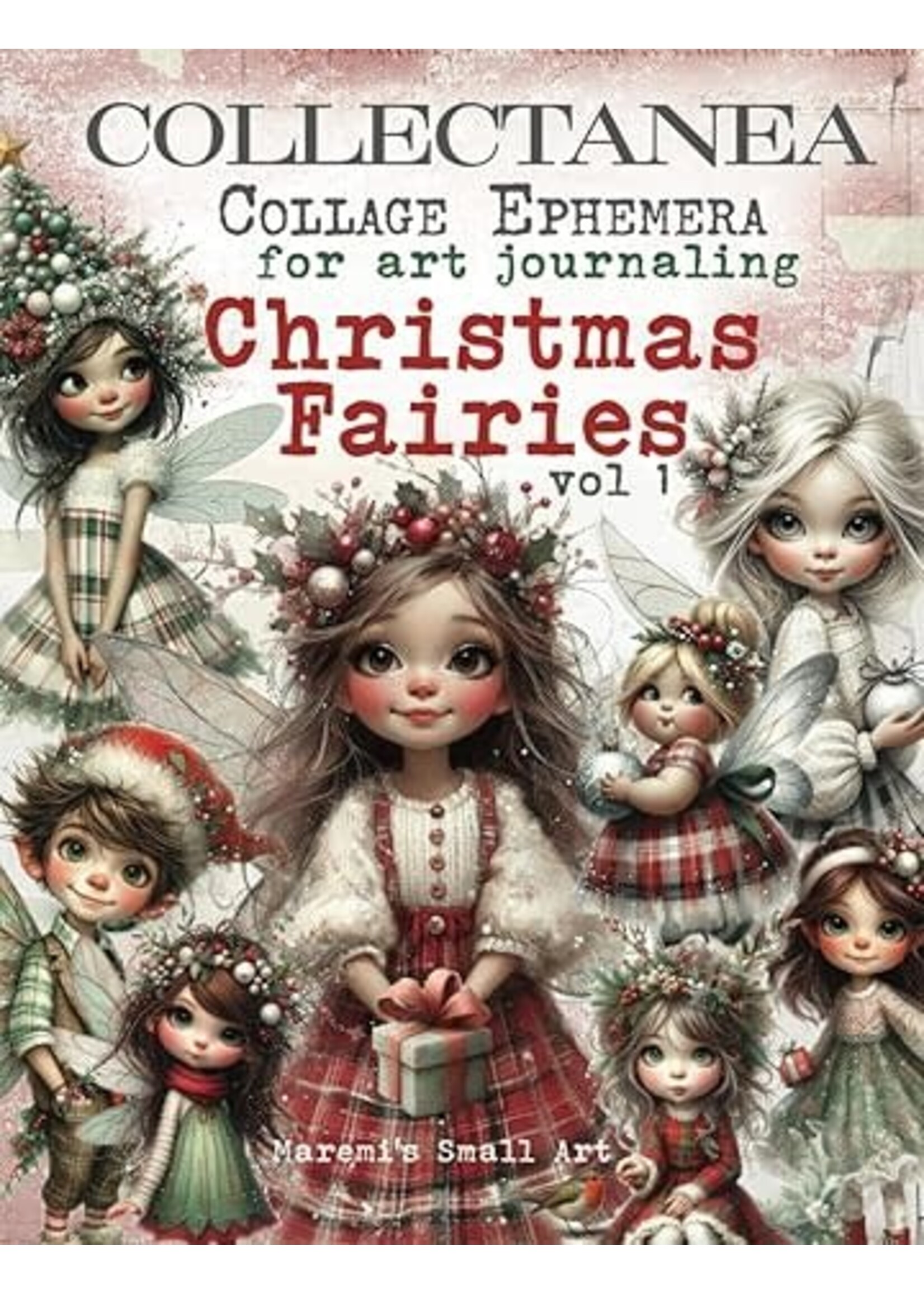 Maremi's Small Art - Collage Pages for Art Journaling - Christmas Fairies vol 1