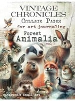 Maremi's Small Art - Vintage Chronicals Collage Pages for Art Journaling - Animalia Vol.1