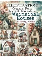 Maremi's Small Art - Illustiationi Collage Pages for Art Journaling - Whimsical Houses & Backgrounds