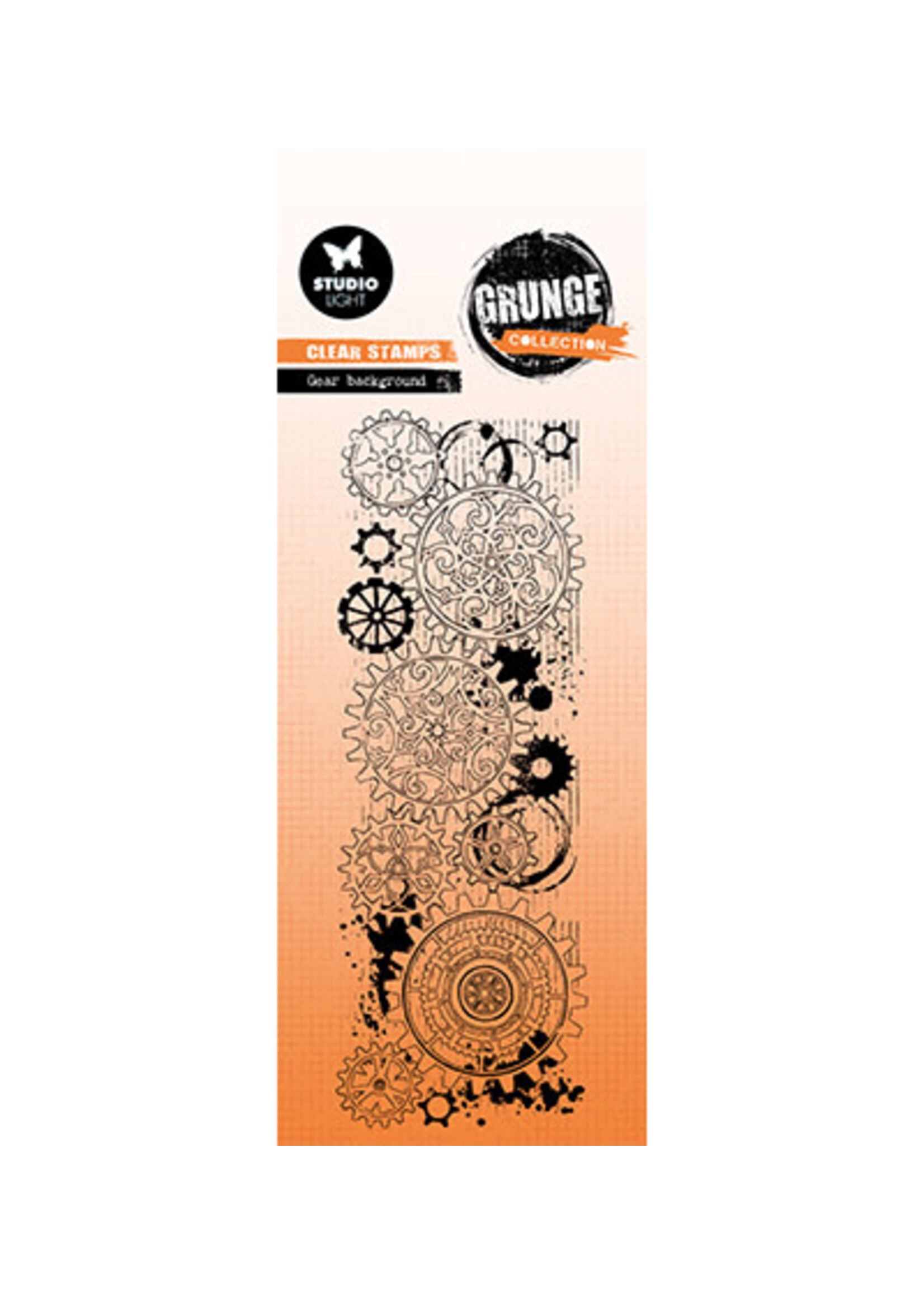 SL-GR-STAMP734 - Gear background Grunge Collection nr.734