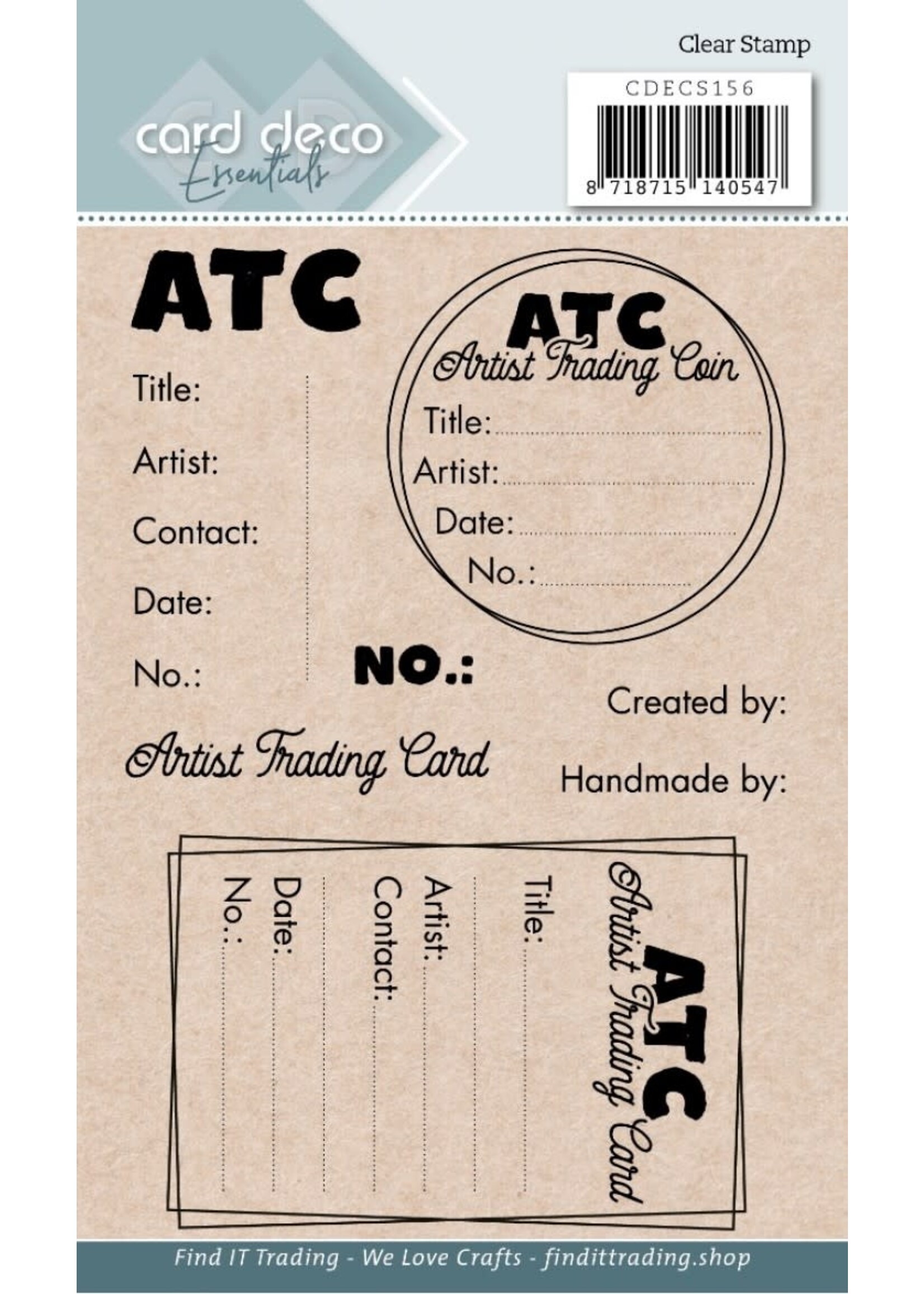 Card Deco Essentials - Clear Stamps - ATC