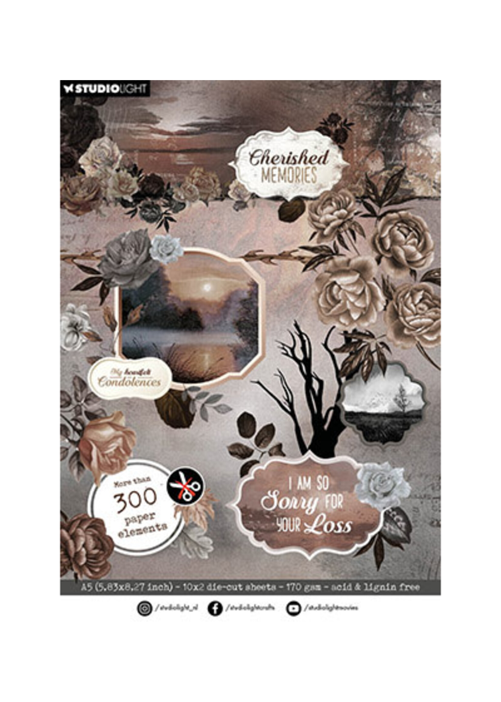 SL-CM-DCPP264 - Paper elements Cherished Memories nr.264
