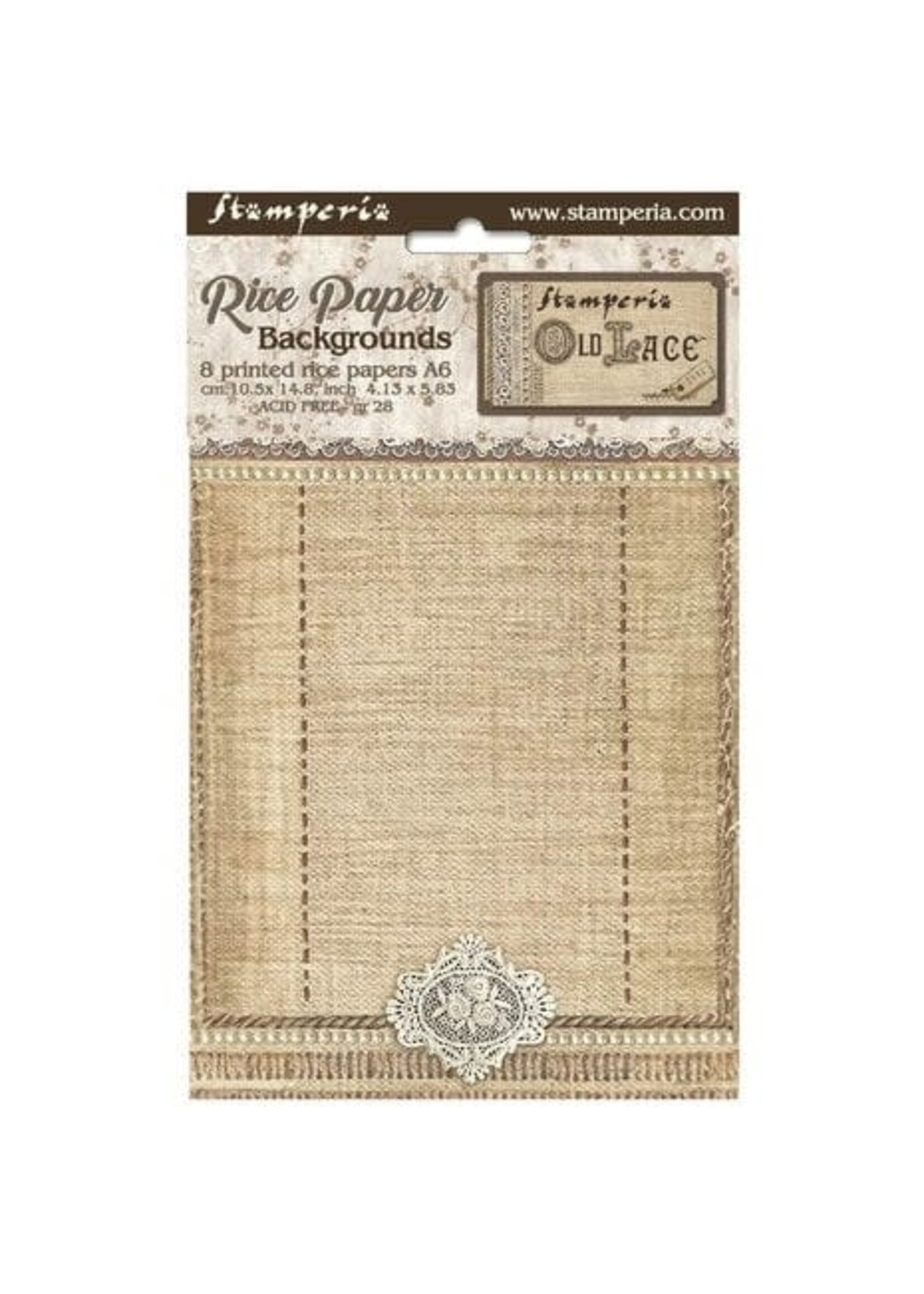 Oud Kant A6 Rijstpapier Achtergronden (8st) (DFSAK6032)