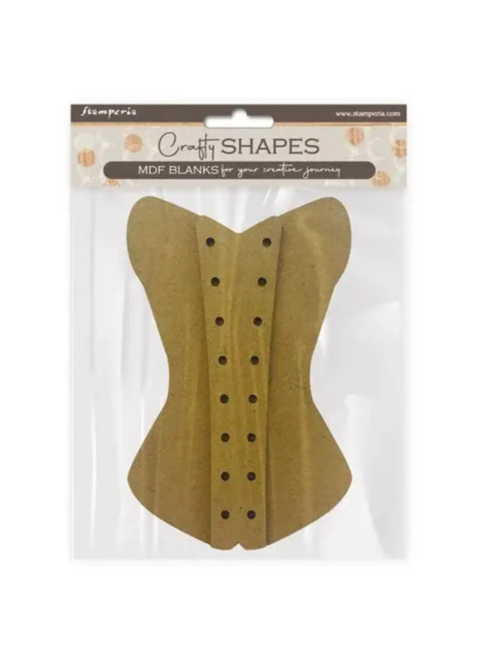 MDF Crafty Shapes Blanks Oud Kant Korset (KLSM27) 14 x18 cm