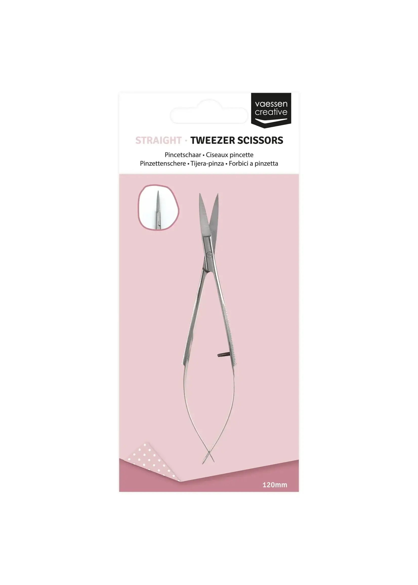 Vaessen Creative • Tweezer Scissors 120mm Straight Vaessen Creative26774