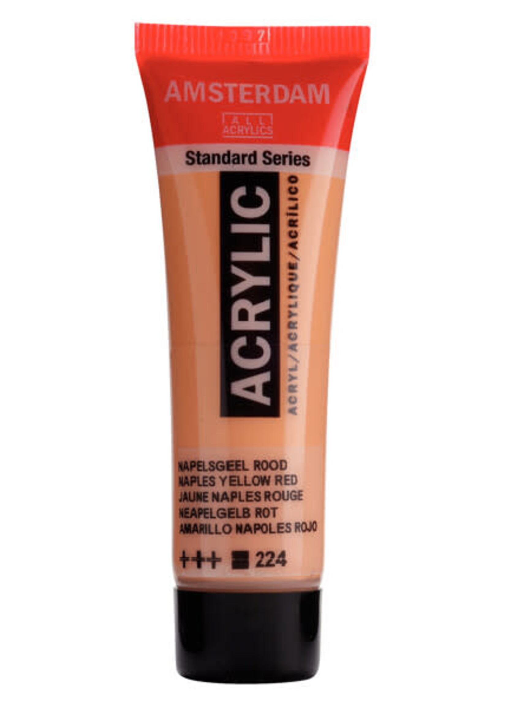 Amsterdam Standard Series Acrylverf Tube 20 ml Napelsgeel Rood 224