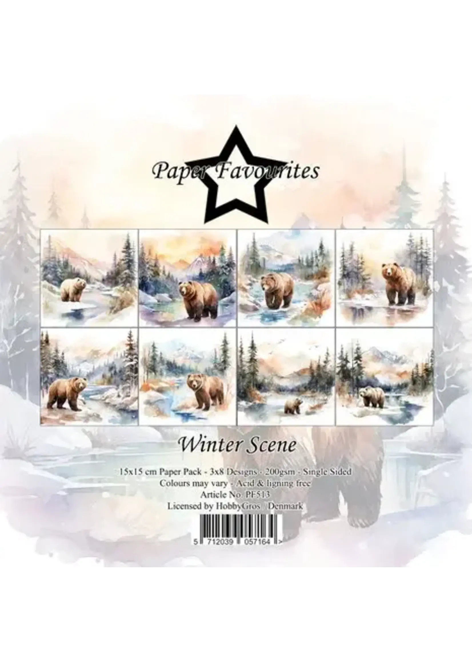 Winter Scene 6x6 Inch Paper Pack (PF513)