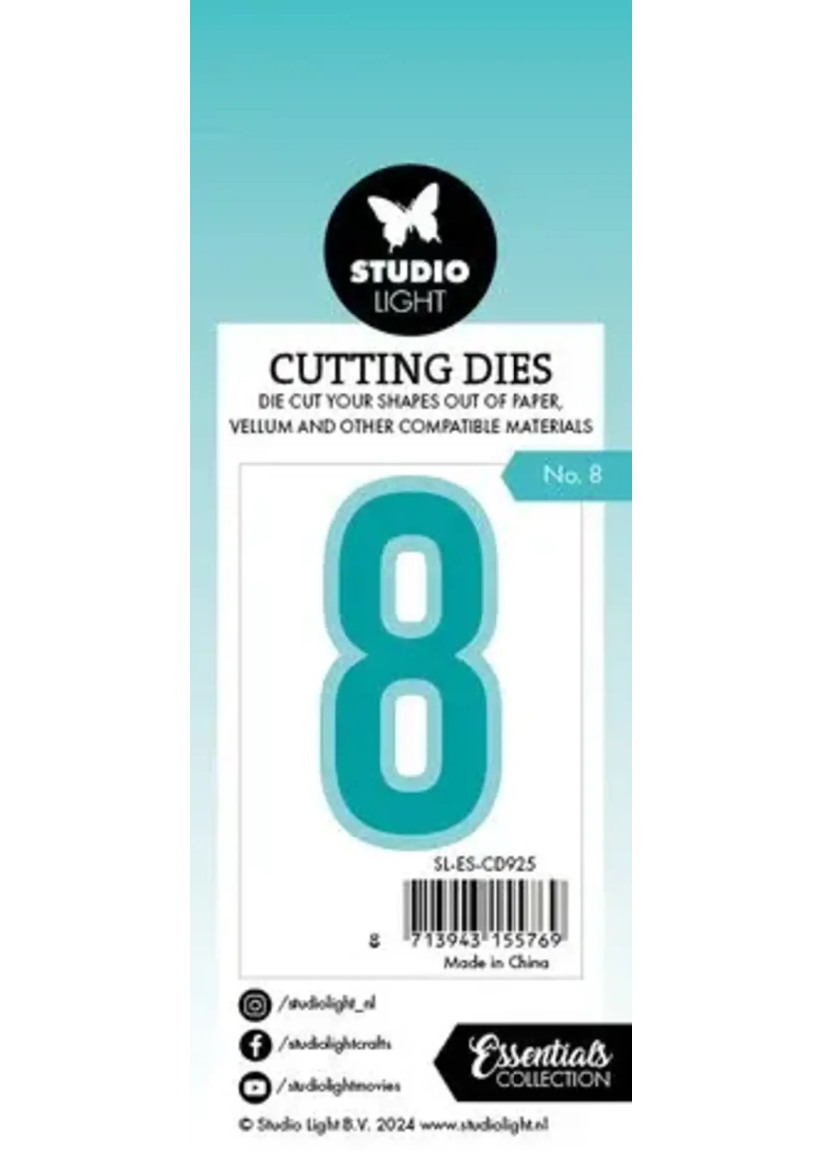 Cutting Die Number 8 Essentials (SL-ES-CD925)