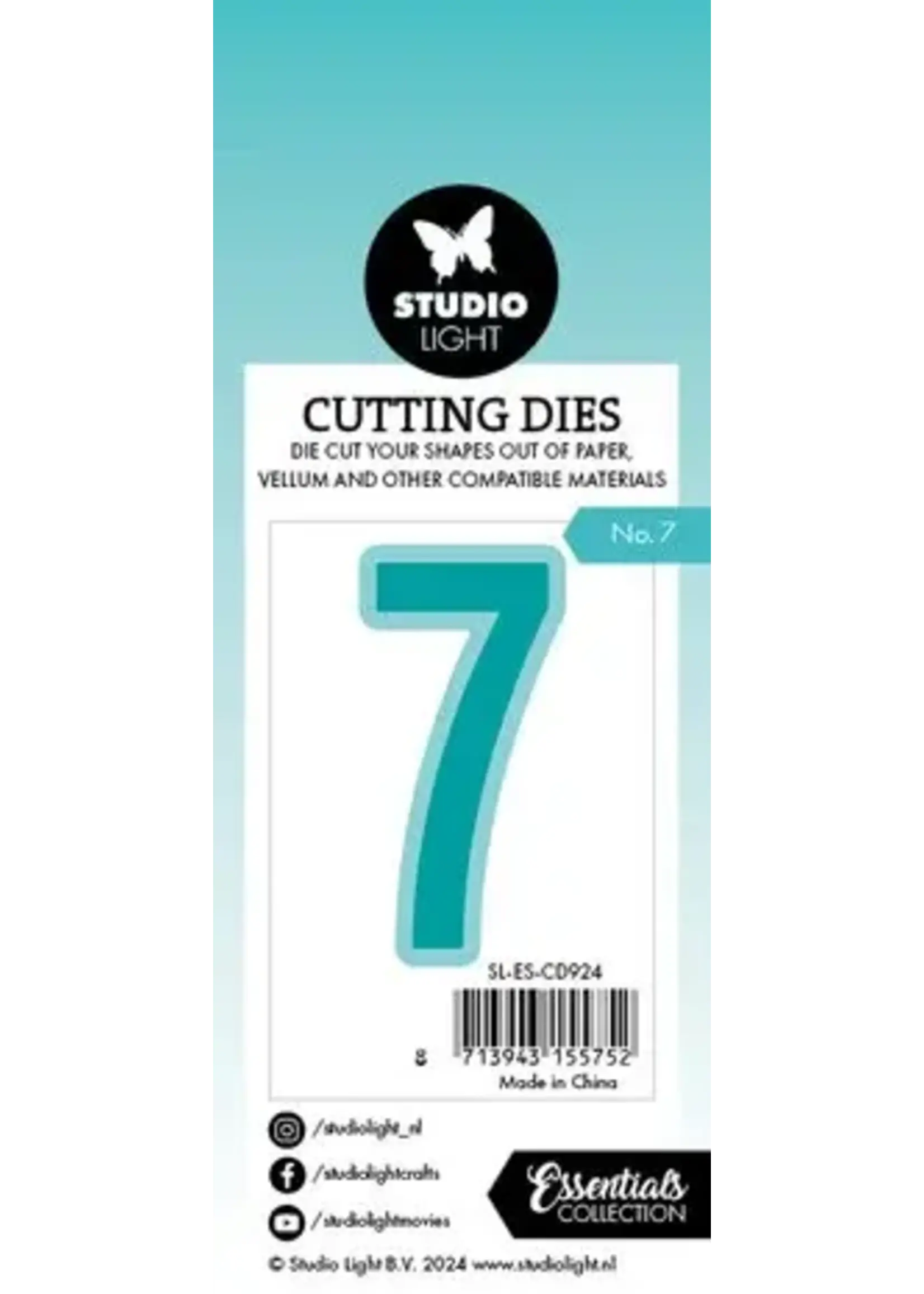 Cutting Die Number 7 Essentials (SL-ES-CD924)