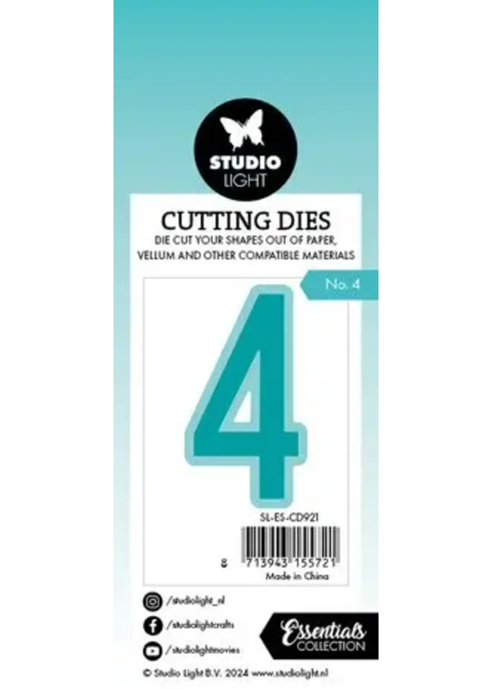 Cutting Die Number 4 Essentials (SL-ES-CD921)