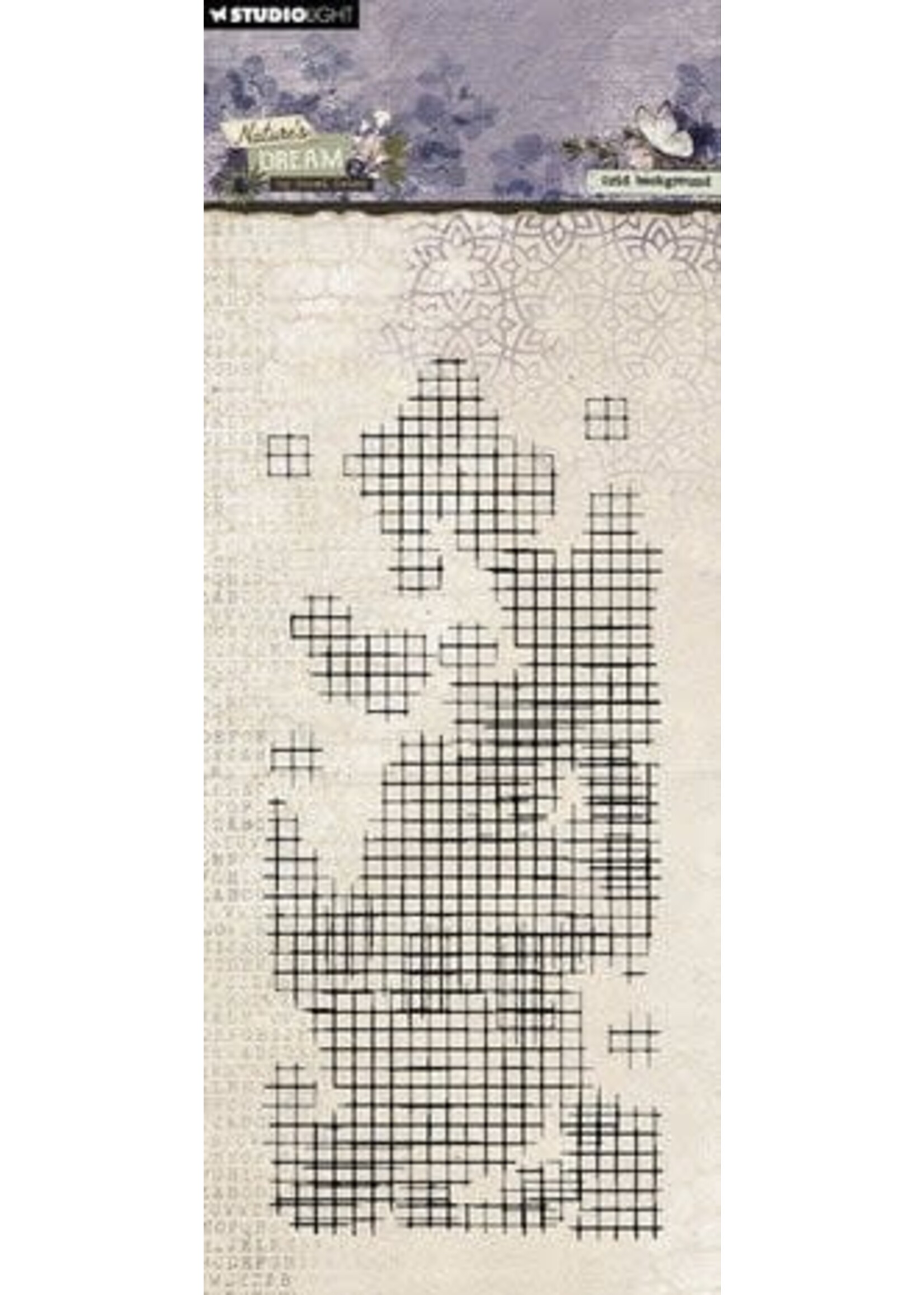 Nature's Dream 2 Clear Stamp Grid Background (HE-ND-STAMP720)