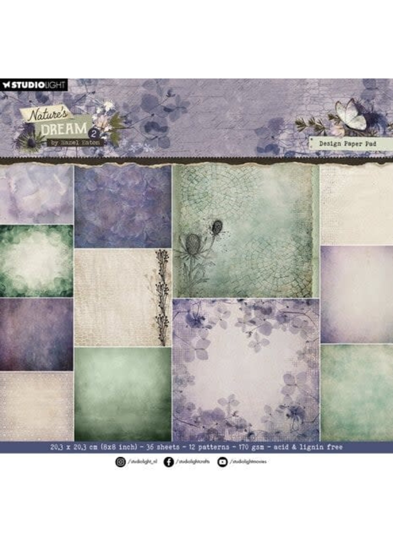 Nature's Dream 2 Designer Paper Pad Background (HE-ND-DPP236)