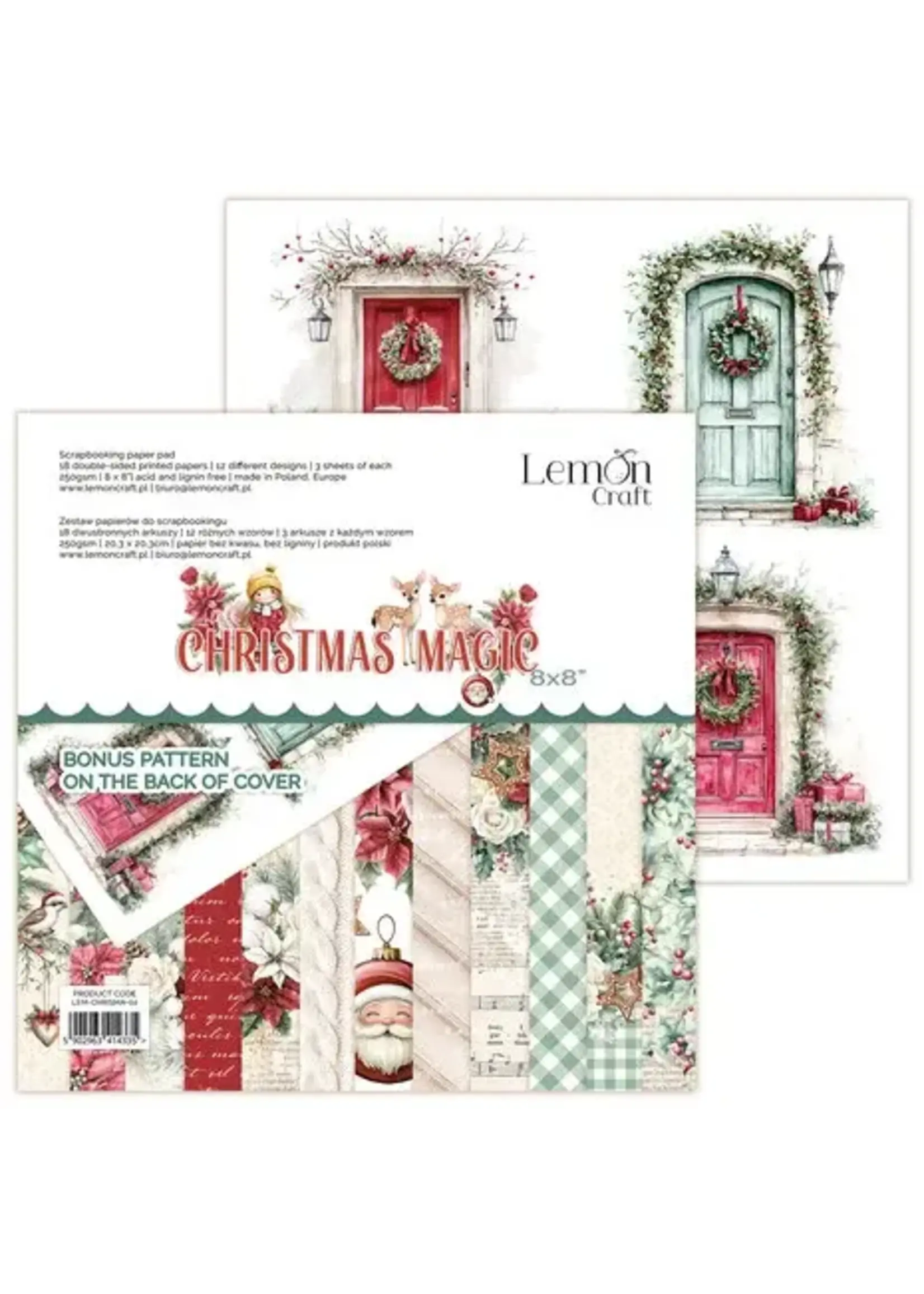 Christmas Magic 8x8 Inch Paper Pad (LEM-CHRISMA-02)