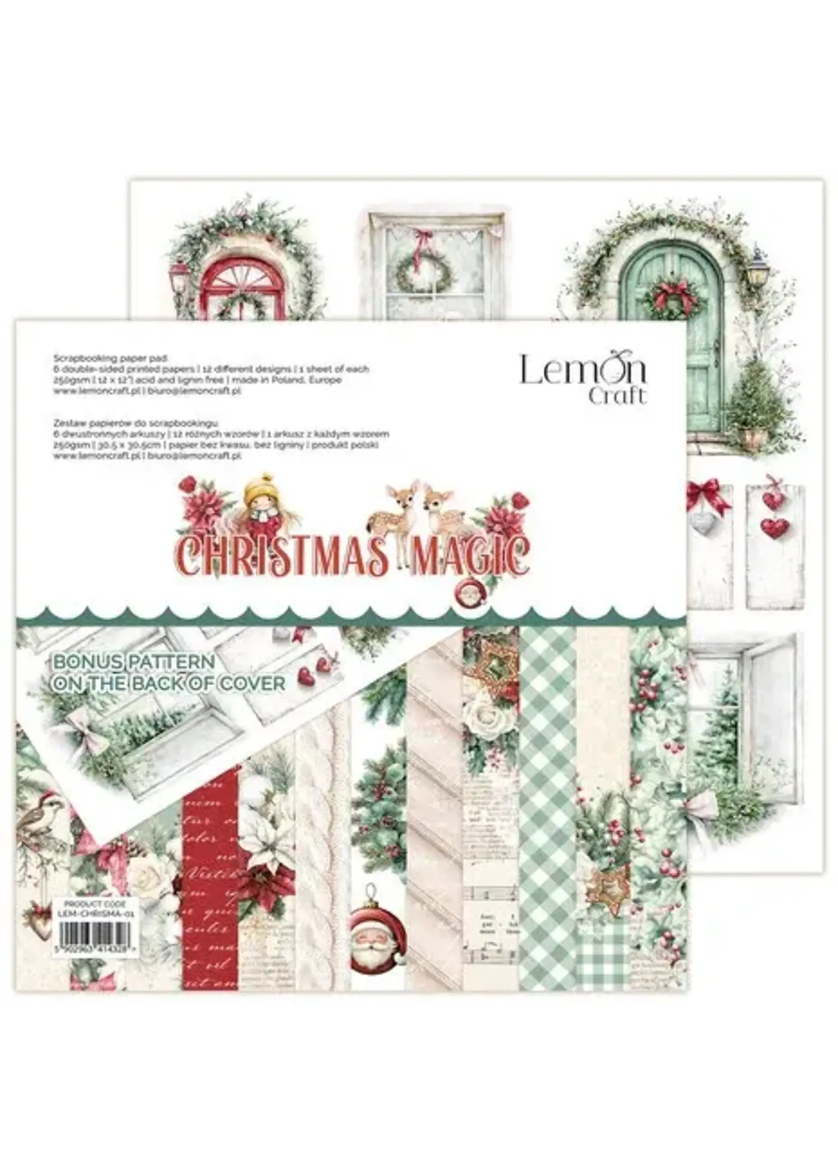 Christmas Magic 12x12 Inch Paper Pad (LEM-CHRISMA-01)
