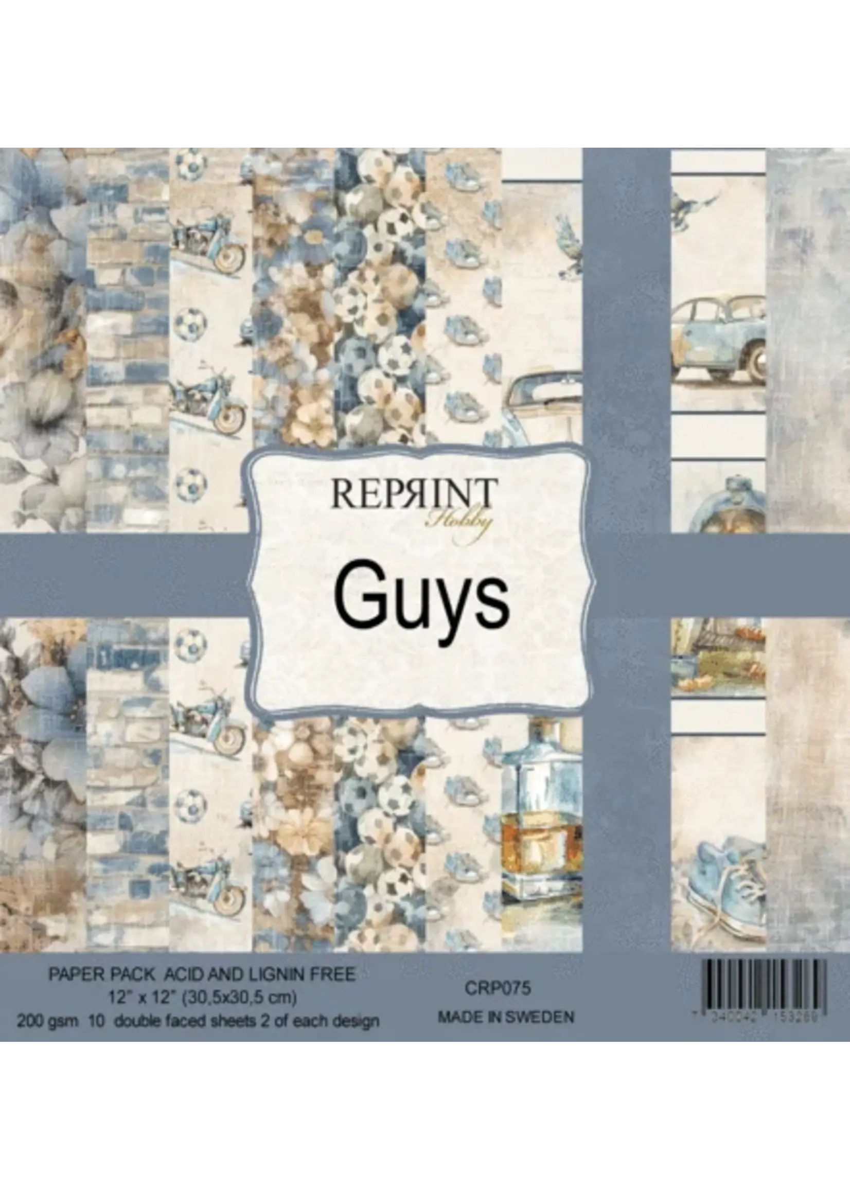 Guys 12x12 Inch Paper Pack (CRP075)