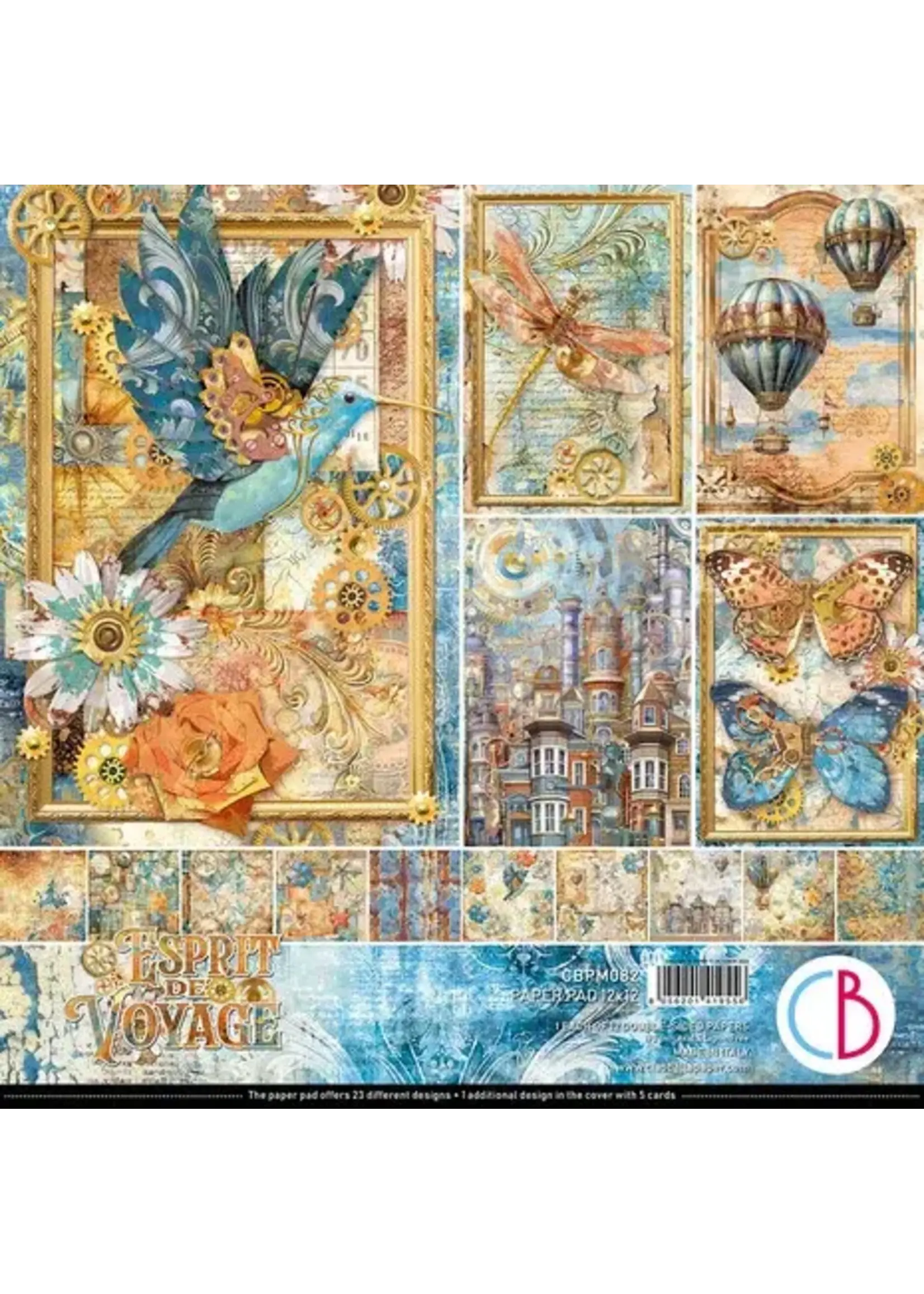 Esprit de Voyage 12x12 Inch Paper Pad (12pcs) (CBPM082)