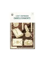 Love Stories Light Chipboard Embellishments 05 (9pcs) (P13-LST-48)