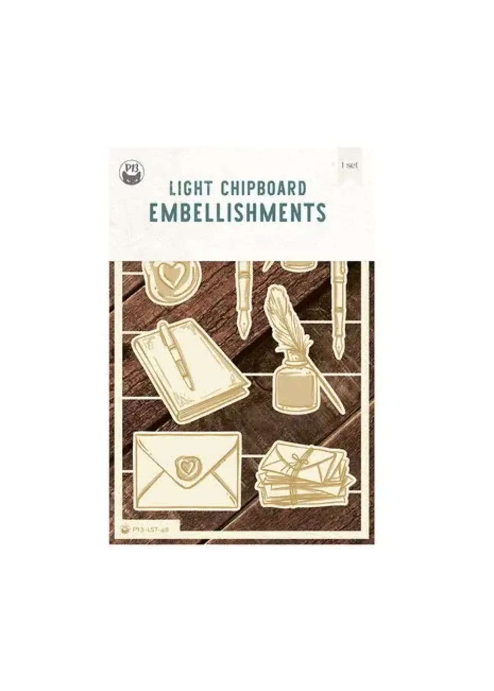 Love Stories Light Chipboard Embellishments 05 (9pcs) (P13-LST-48)