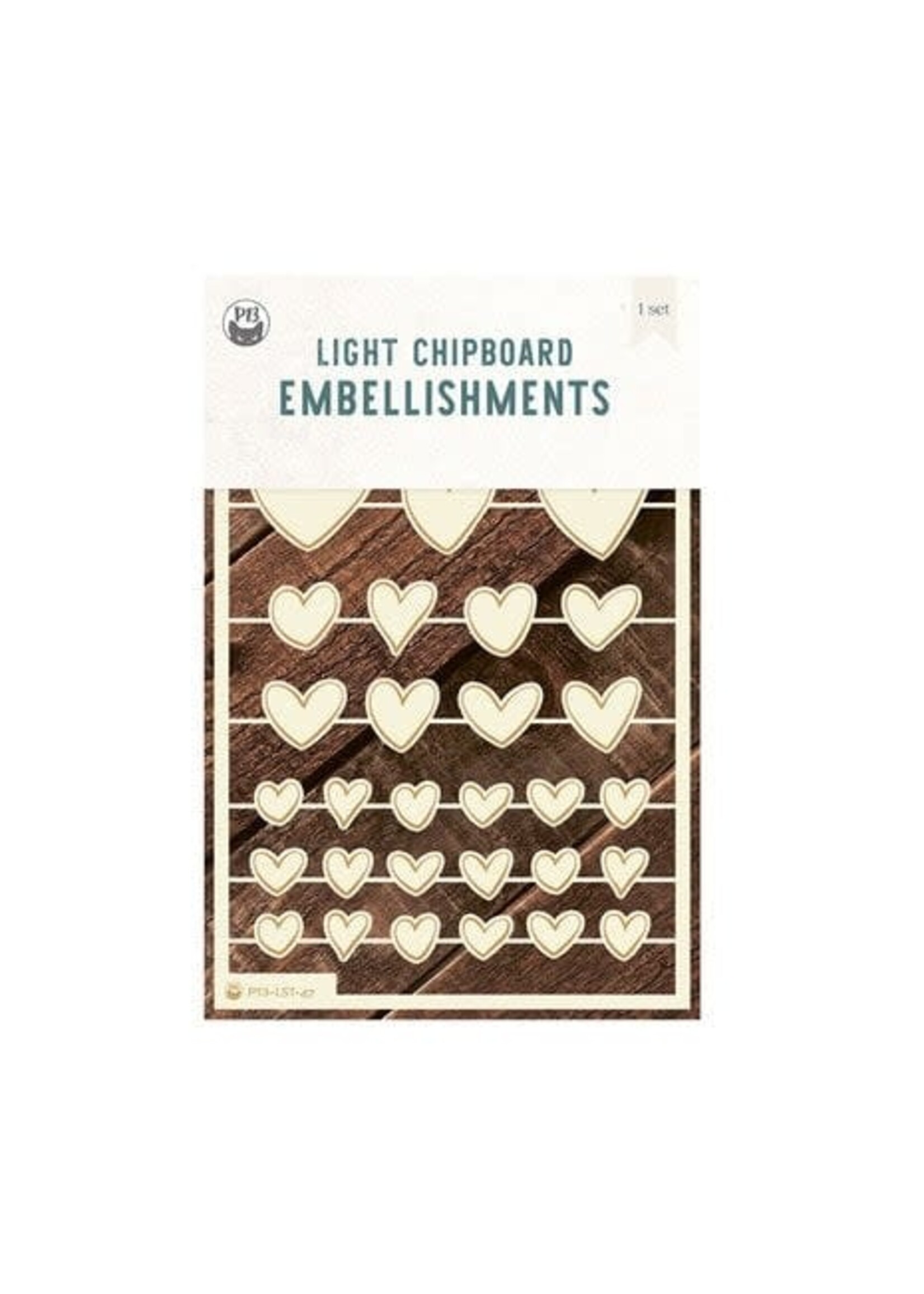 Love Stories Light Chipboard Embellishments 04 (32pcs) (P13-LST-47)