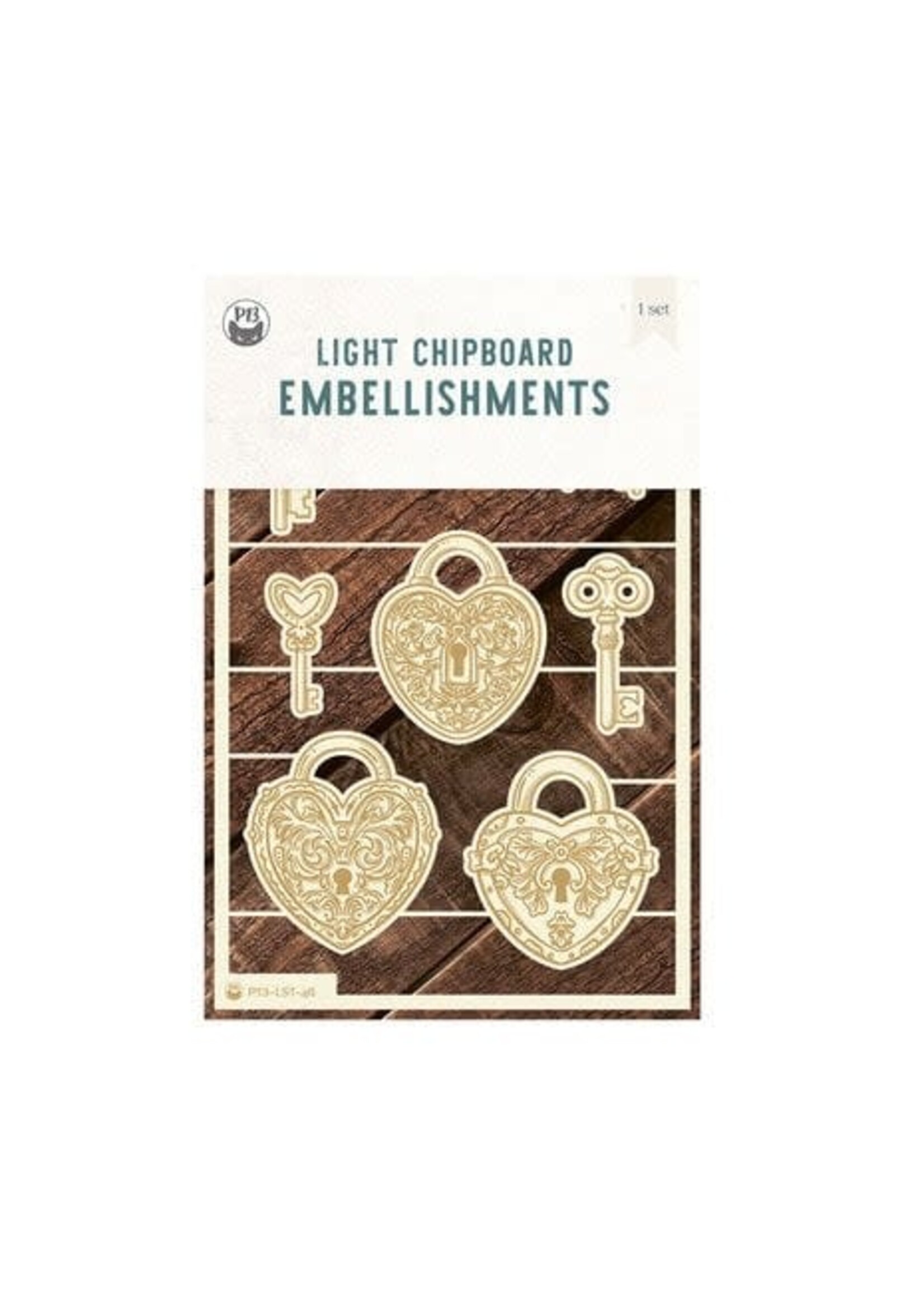 Love Stories Light Chipboard Embellishments 03 (10pcs) (P13-LST-46)