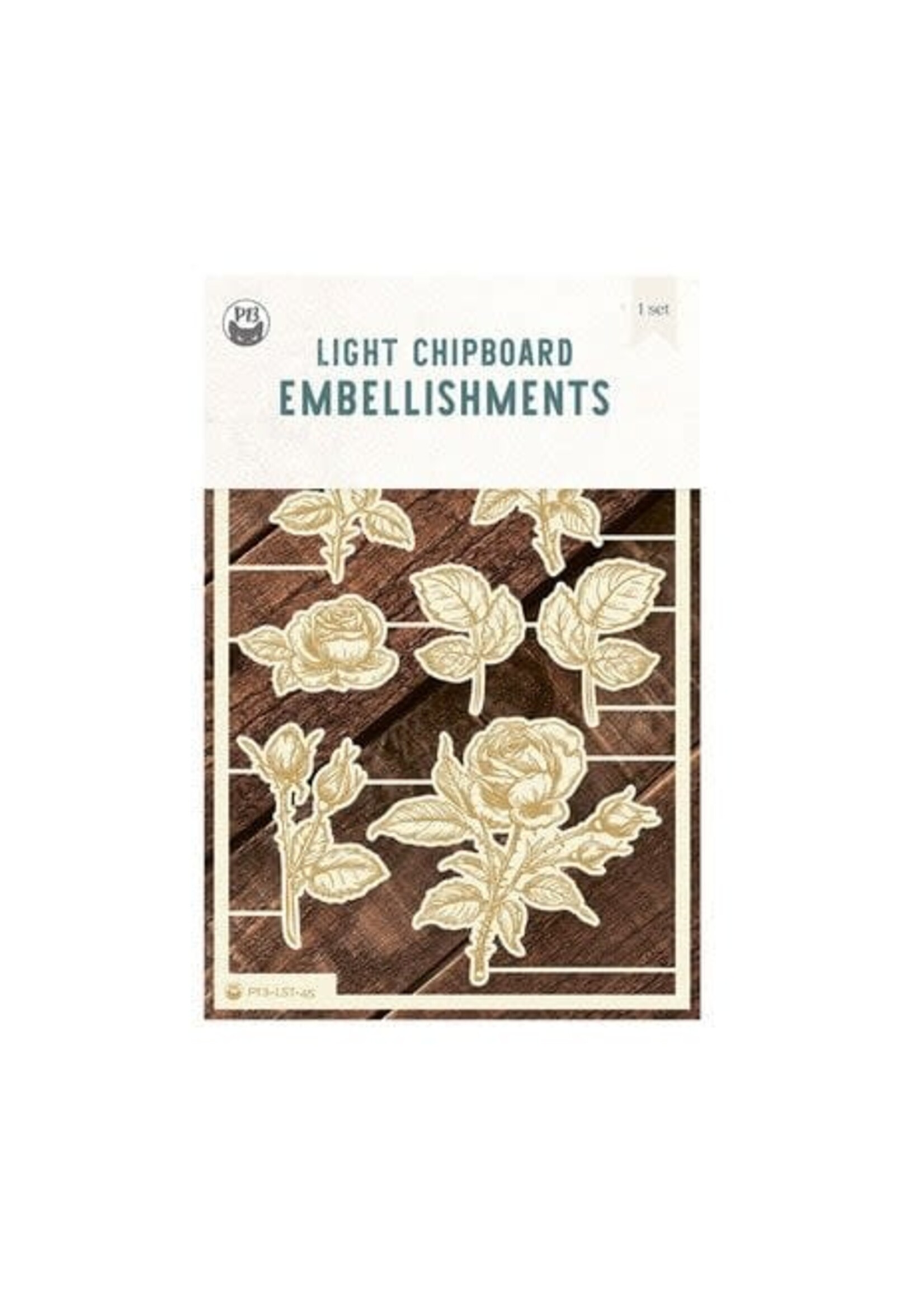 Love Stories Light Chipboard Embellishments 02 (7pcs) (P13-LST-45)
