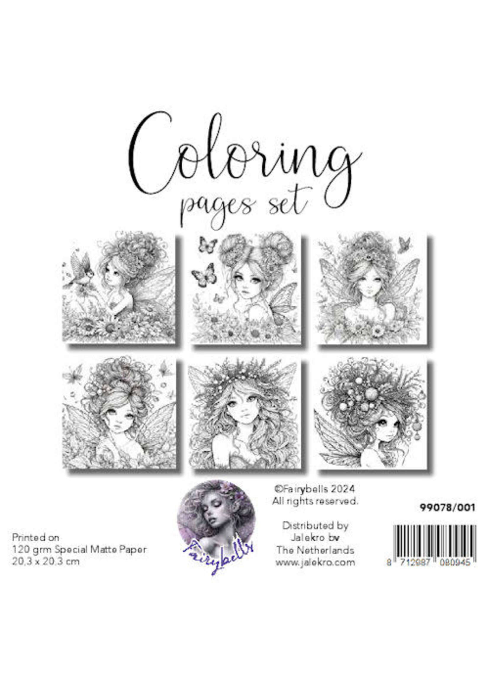 Fairybells Coloring Pages Set 1
