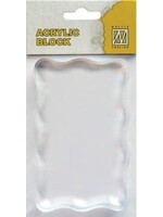 Acryl stempelbloc 50 x 80 mm