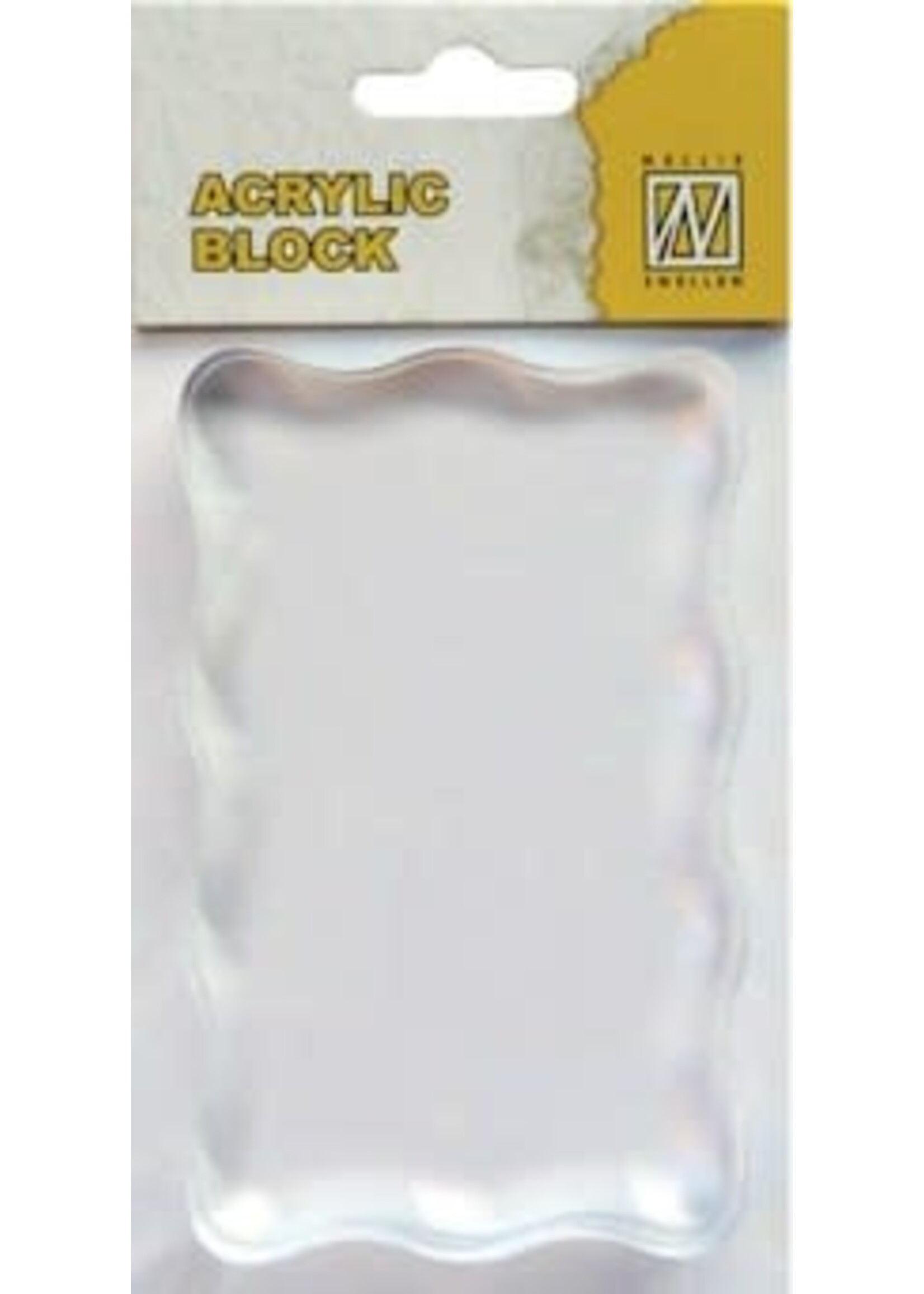 Acryl stempelbloc 50 x 80 mm